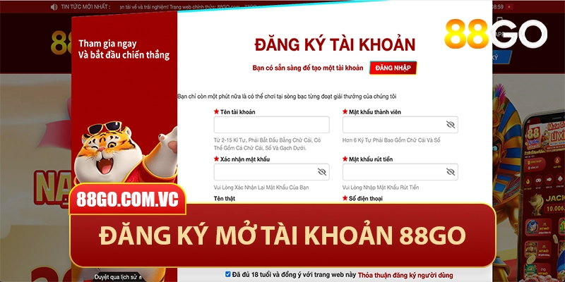 88GO - Trang Chủ 88GO.COM Chính Thức | Khuyến Mãi 88GO +888K 40 Đăng ký mở tài khoản 88GO nhanh chóng